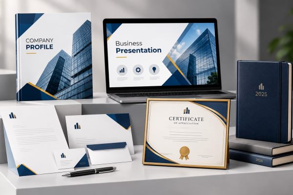 Corporate design – business reports and presentations